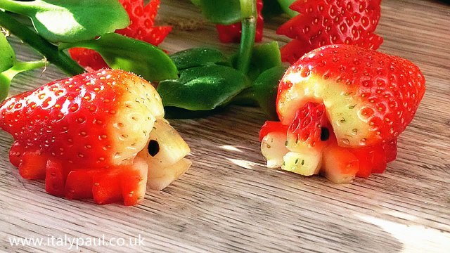 How to Make Cucumber Turtle _ Apple Turtle _ Strawberry Turtle _ Fruit Vegetable Art Carving Garnish
