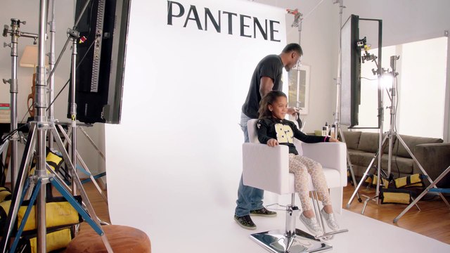 NFL Player tries to Hair style his Daughter...