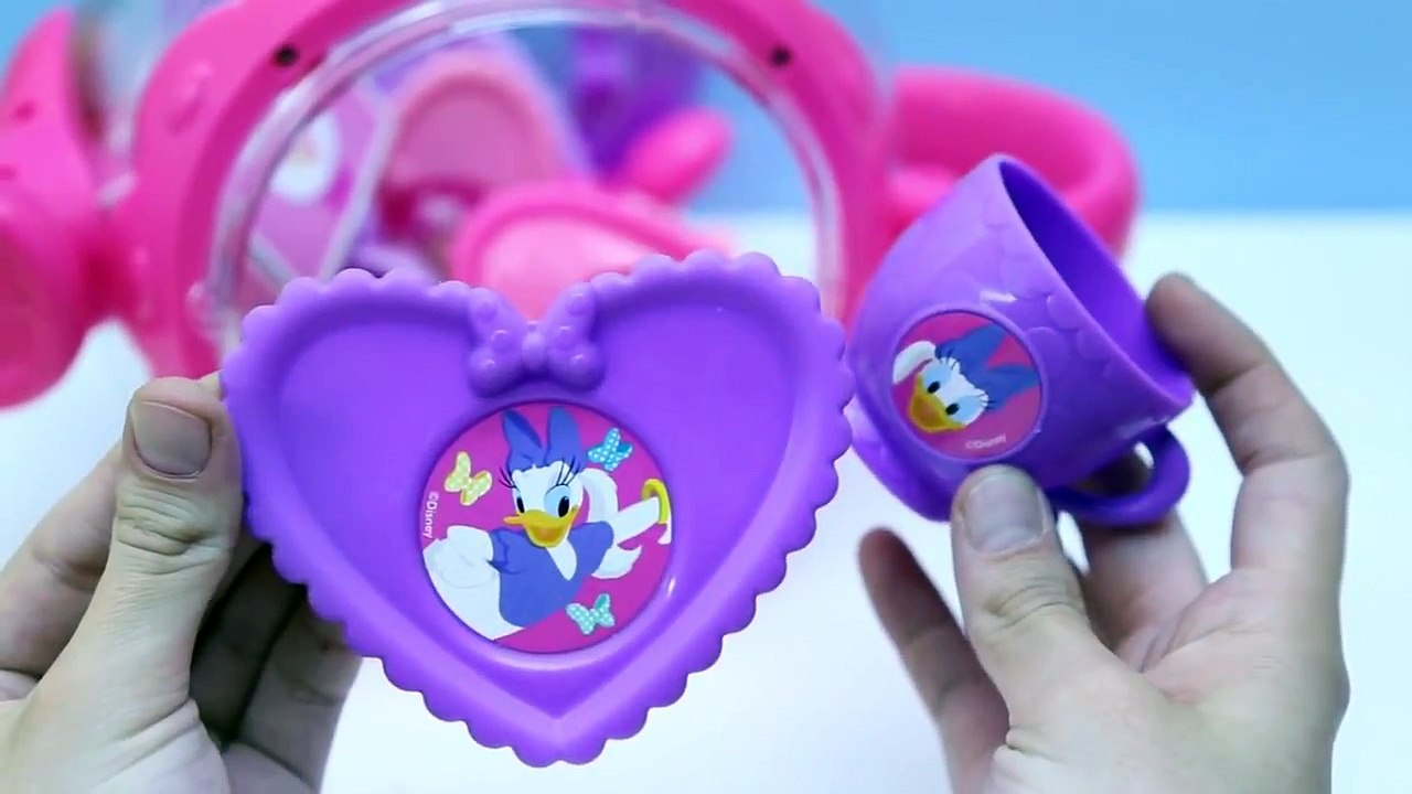 Minnie Mouse Bowtique Tea Playset Disney Junior Mickey Mouse Toys Juego de Té Plastilina