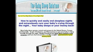 The Baby Sleep Solution Audio Program Reviews-Does It Really Work?
