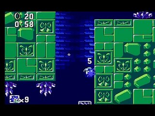 Gameplay Sonic the Hedgehog (Master System) Labyrinth ACT1