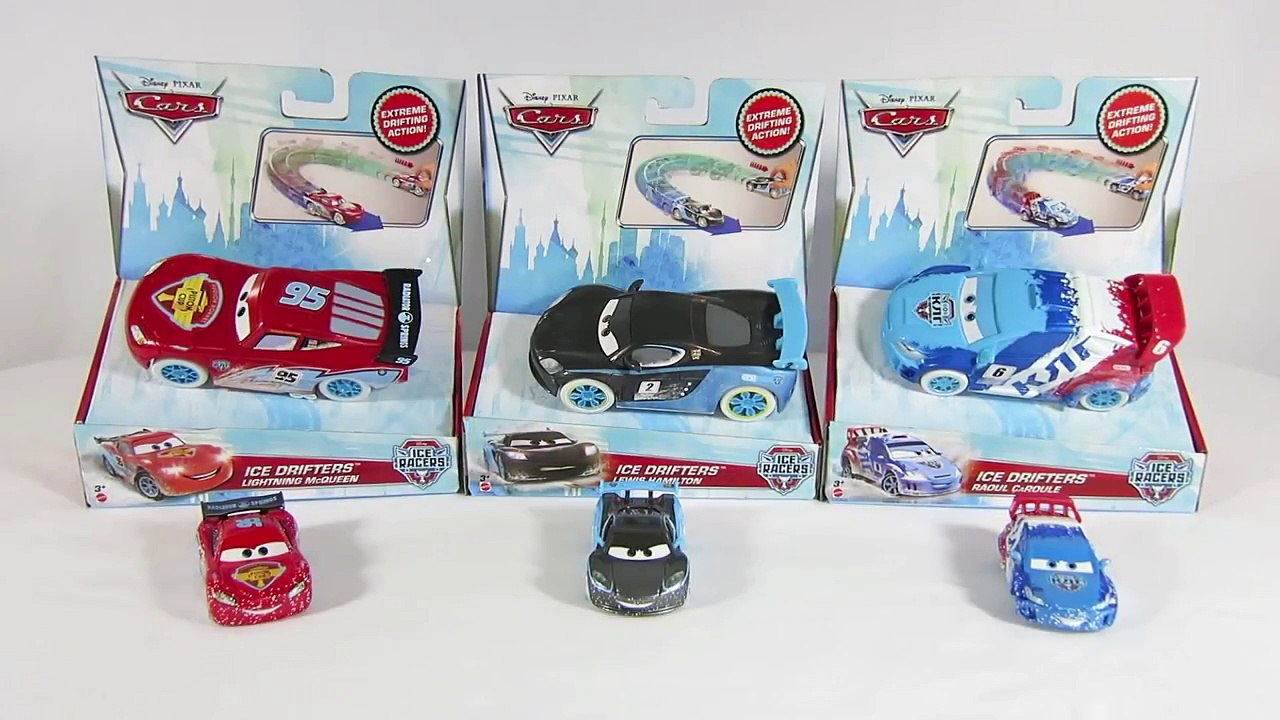 NEW DISNEY PIXAR CARS ICE RACERS DRIFTERS DRIFTING ACTION RACE LIGHTNING MCQUEEN