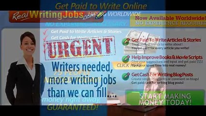 Real Writing Jobs.Writers needed worldwide. Work online.