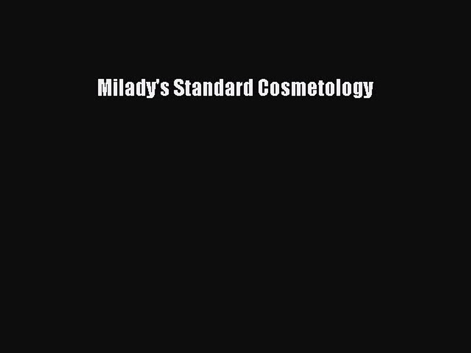 PDF Download Milady's Standard Cosmetology Download Online