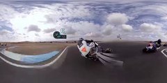 GoPro Spherical: Fun Laps and Fast Wheelies on the BMW S1000RR Superbike (World Music 720p)