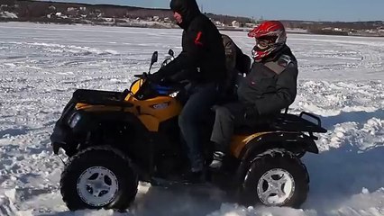 Покатушки на презентации .Квадрациклы и снегоходы