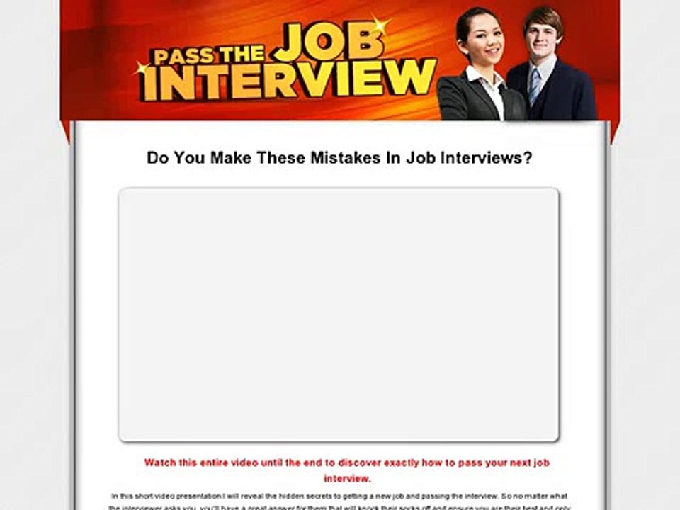 Pass The Job Interview - The Only Interview Guide You Will Ever Need Review