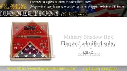 Veterans Flag Display Cases