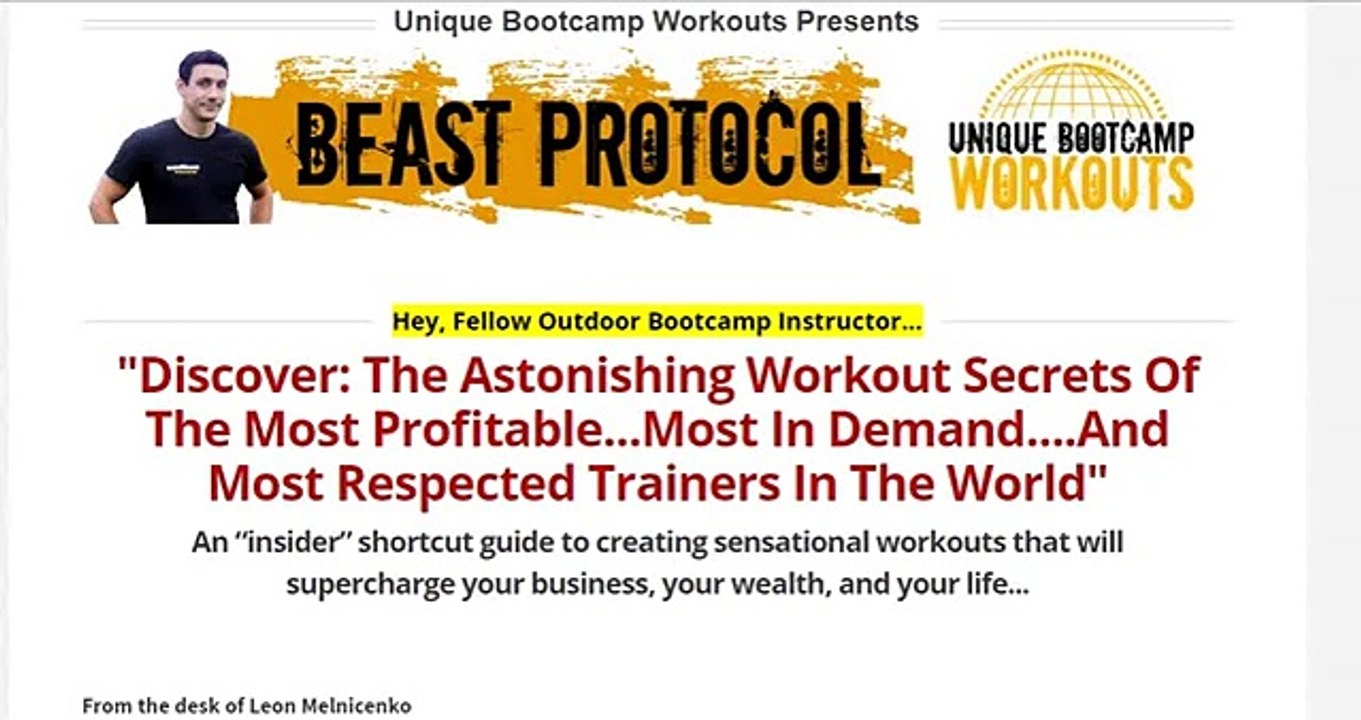 Unique Bootcamp Workouts | Top product 2015 | 100% MONEY BACK  in 60 days