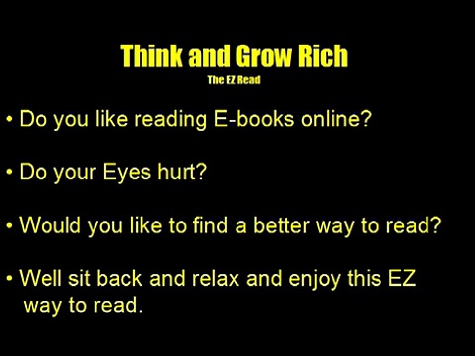 Think and Grow Rich Speed Read