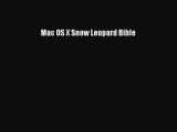 [PDF Download] Mac OS X Snow Leopard Bible [Download] Full Ebook