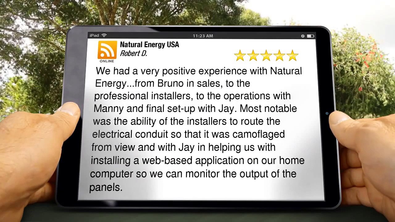 Natural Energy USA Testimonials - 1800-868-1209