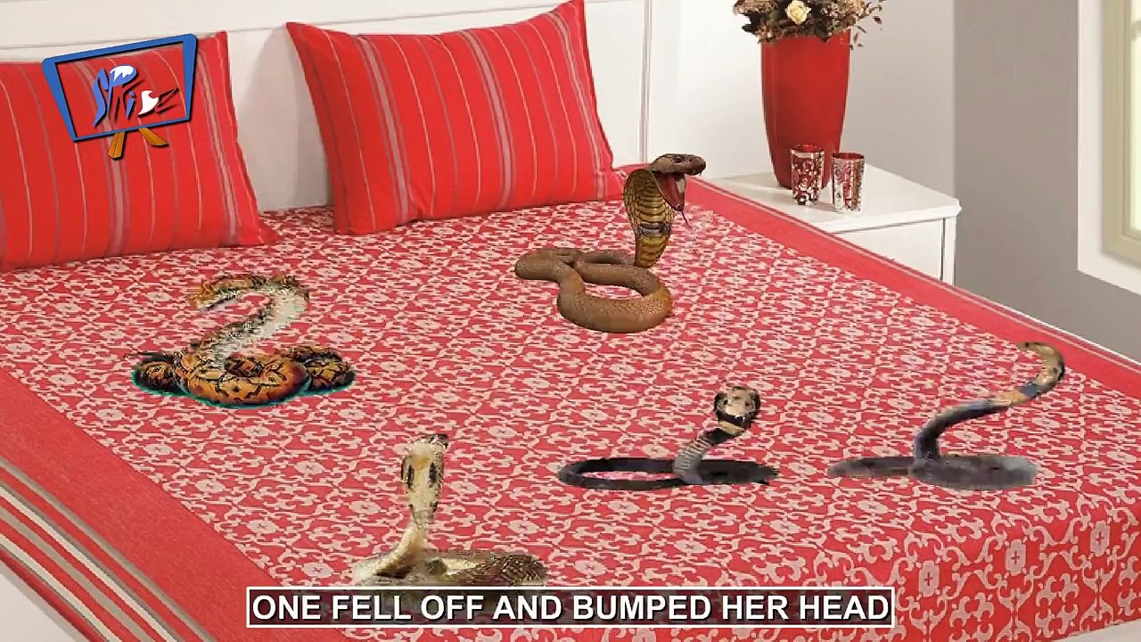 Five Little Snakes Jumping On The Bed