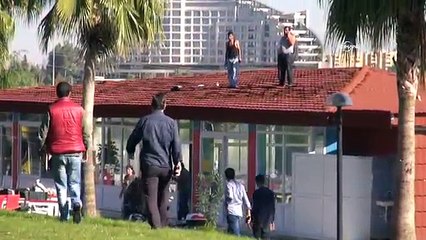 Kaçak kafeterya yıkımında pompalı tüfekle direniş