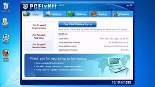 One Click Optimization with PCFixKit