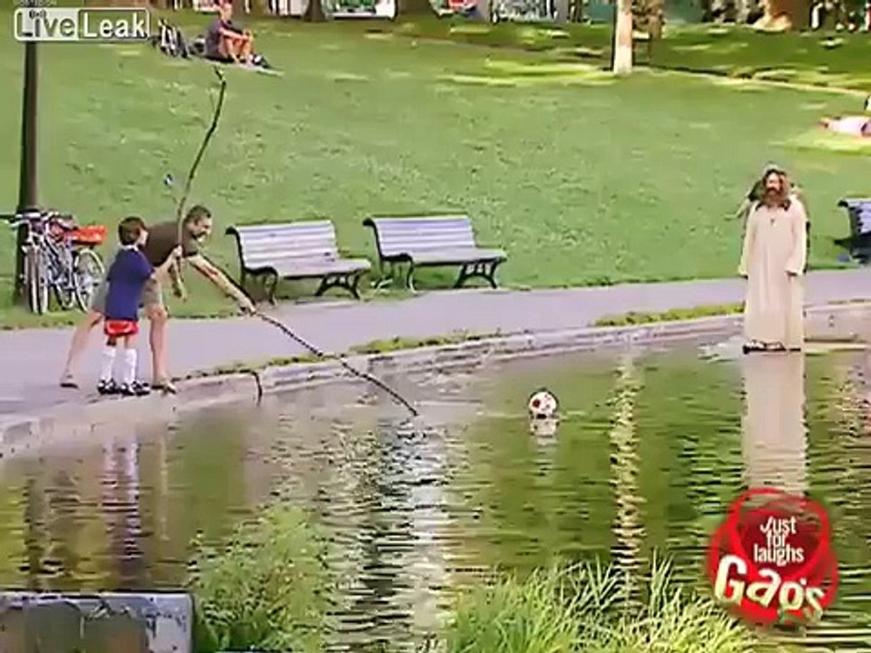 Классный розыгрыш. Хождение по воде. (Приколюха)