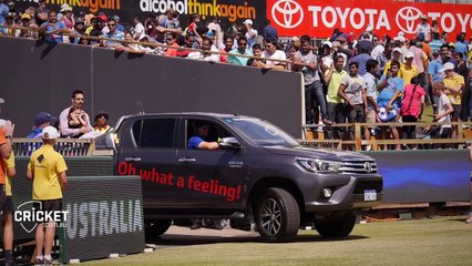 Mitch Johnson given emotional lap of honour