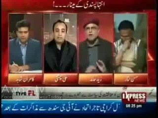 Hassan nisar blasted on Zaid hamid in show