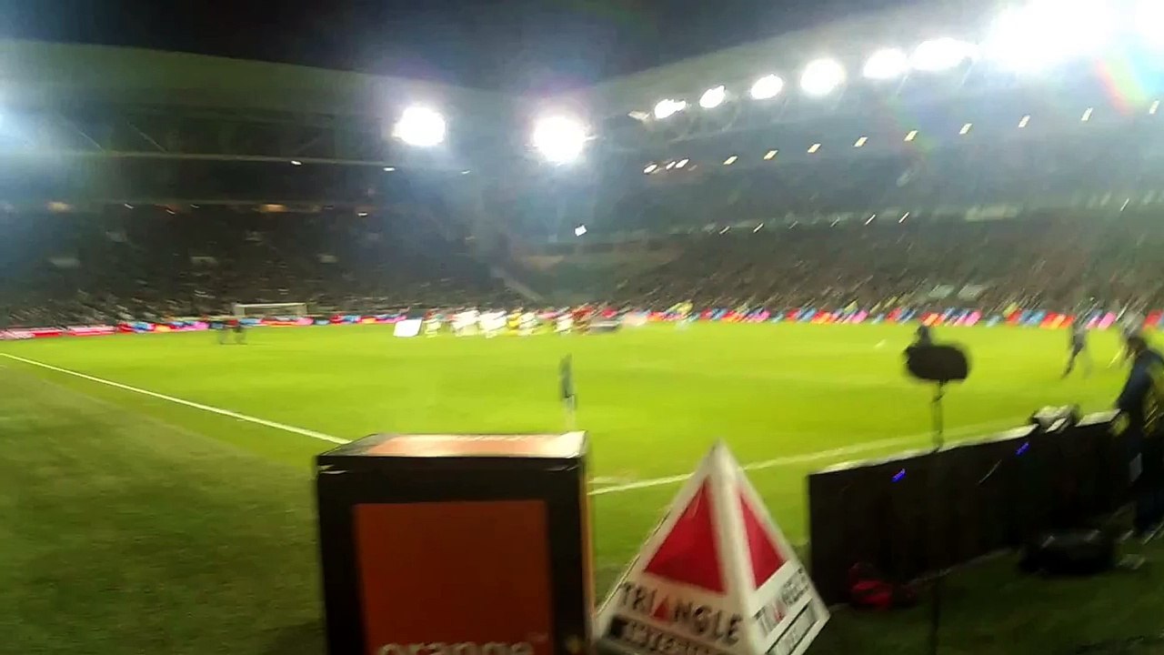 Tour d'honneur et sortie joueurs Challenge Orange ASSE-PSG