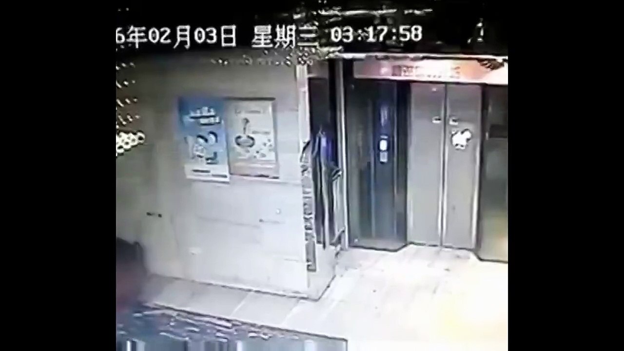 Man falls into shaft after kicking elevator door open