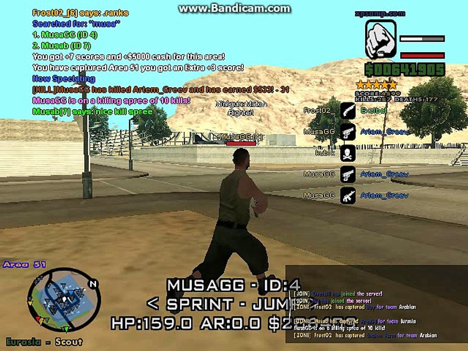 MusaGG using airbreak / weapon hack / hh
