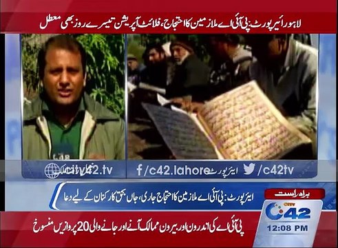 PIA employees protest continues, 20 flights cancelled