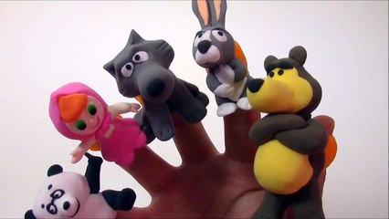 Masha and the Bear Finger Family Nursery Rhyme Song