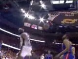 Lebron James dunks on Rasheed Wallace