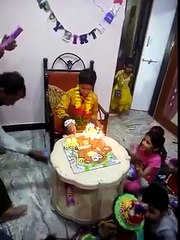 Fire on Birthday Boy in his Birthday