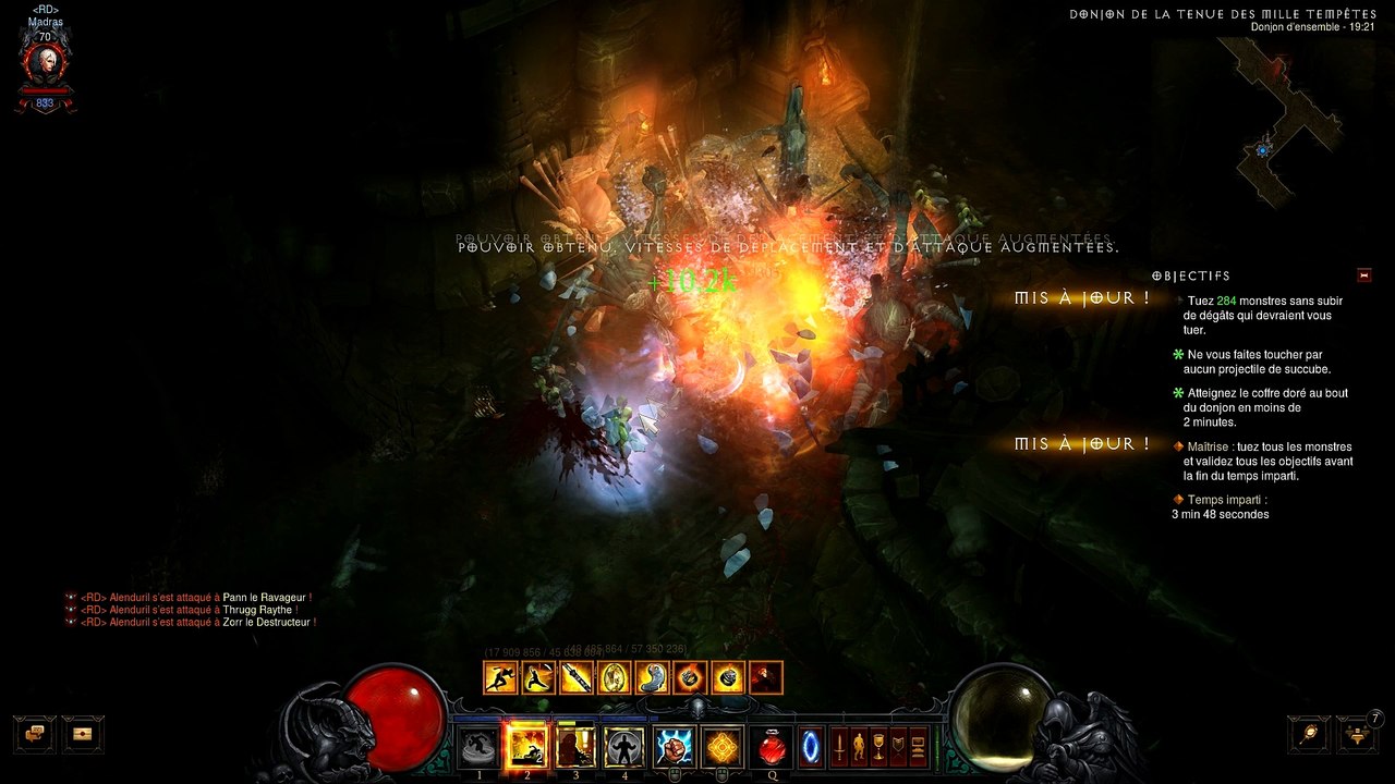 Diablo 3 Donjon d'ensemble Moine Mille Tempêtes 2.4