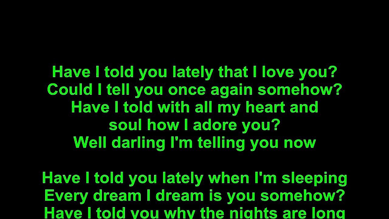 Elvis Presley – Have I Told You Lately That I Love You Lyrics