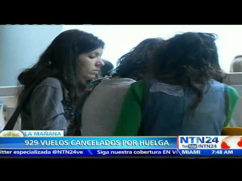 Aerolínea Lufthansa cancela 929 vuelos por huelga de personal y se afectará a 113.000 pasajeros