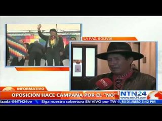 Download Video: Oficialismo y oposición inician campañas previas a referendo reeleccionista en Bolivia