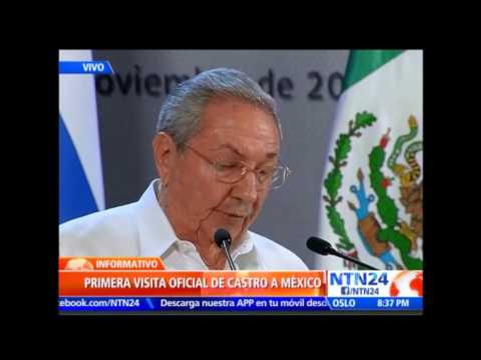Raúl Castro y Peña Nieto renuevan "hermandad indestructible" de Cuba y México