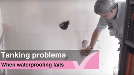 Failed basement waterproofing