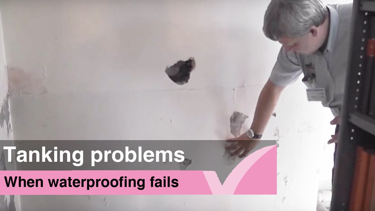 Failed basement waterproofing