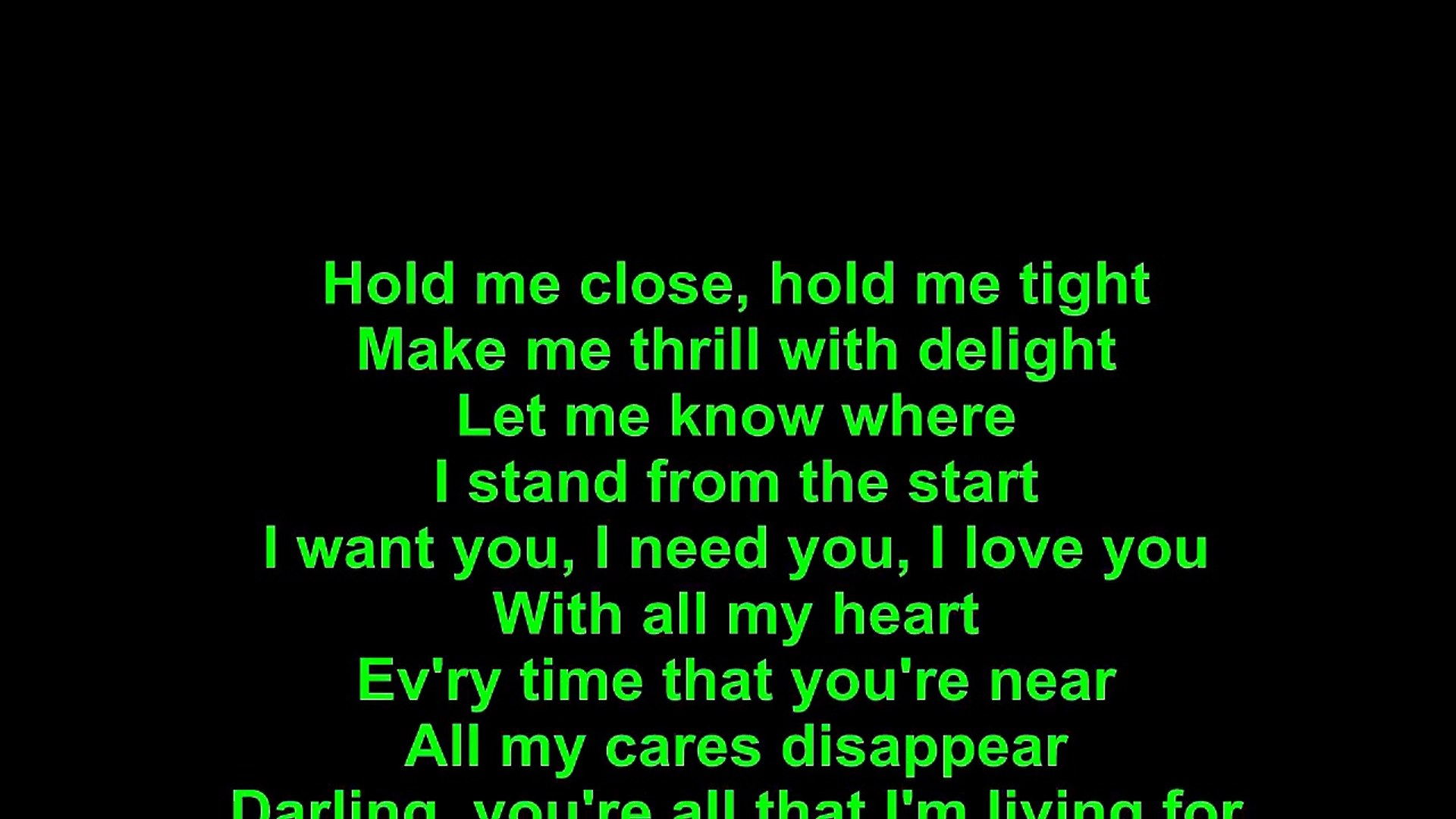 Elvis Presley I Want You I Need You I Love You Lyrics Video Dailymotion