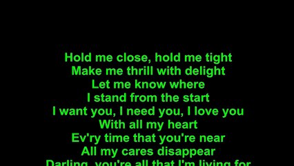 Elvis Presley – I Want You, I Need You, I Love You Lyrics