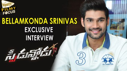 Bellamkonda Sai Srinivas About Speedunnodu Movie : Exclusive Interview - Filmy Focus