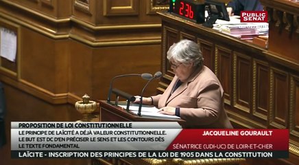 Proposition de loi constitutionnelle - Inscription loi 1905 dans la Constitution - Les matins du Sénat