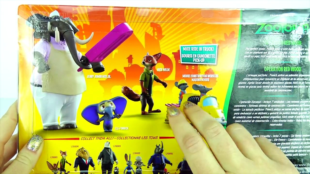 Disney ZOOTOPIA TOYS Operation Red Wood Figure set with Nick Wilde. Зверополис 2016