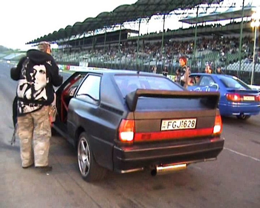Audi 80 Coupe Quattro Turbo Vs. Audi S2 Coupe Drag Race