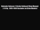 Evinrude/Johnson 2-Stroke Outboard Shop Manual: 2-70 Hp . 1995-1998 (Includes Jet Drive Models)