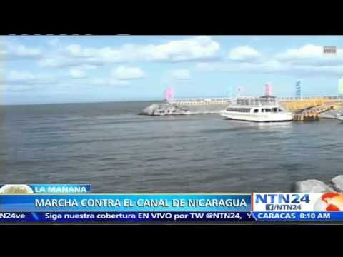 Marchas en Nicaragua por Ley que avala construcción de canal interoceánico que dividirá al país