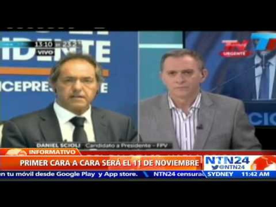 Daniel Scioli y Mauricio Macri participarán en dos debates presidenciales antes de la segunda vuelta