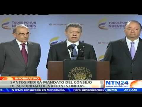 Santos buscará apoyo de la ONU para pactar cese al fuego bilateral definitivo con las FARC