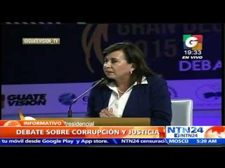 Último debate de candidatos presidenciales en Guatemala trató temas de anticorrupción