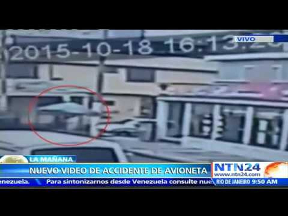 Impresionantes imágenes: revelan video del momento exacto del accidente de una avioneta en Bogotá