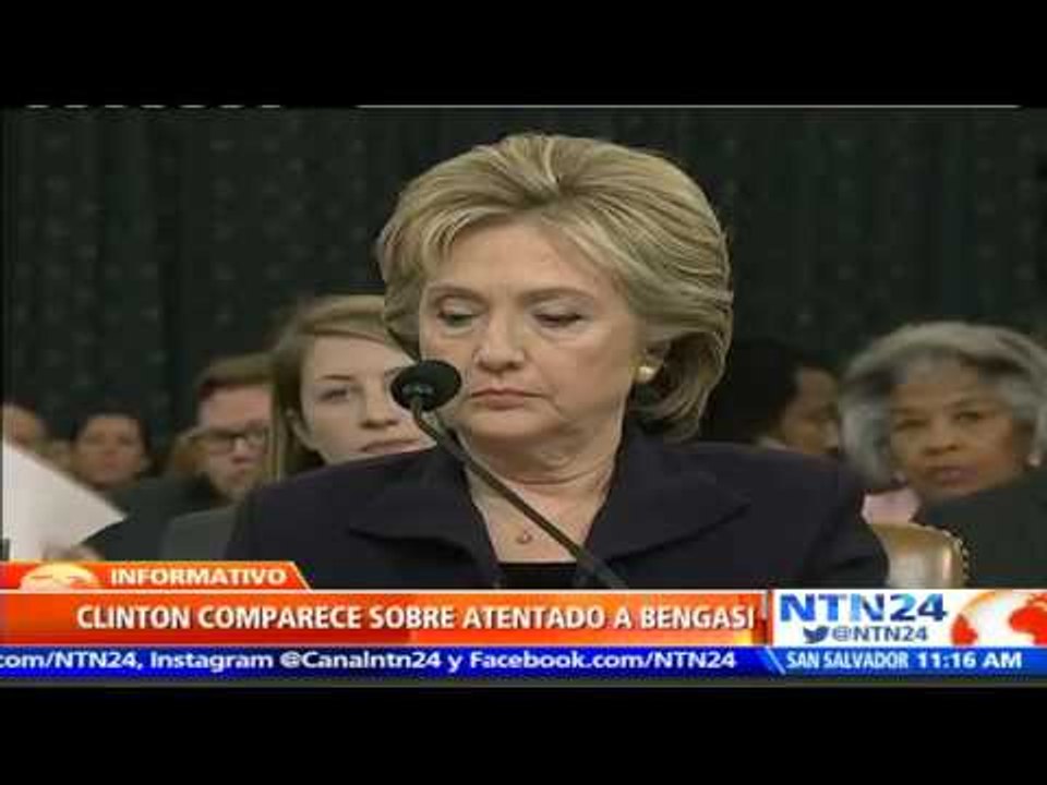 Hillary Clinton asegura en el Congreso que diplomacia implica riesgos "inevitables"