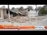 Al menos un muerto por sismo de magnitud 5.9 que sacudió al norte de Argentina